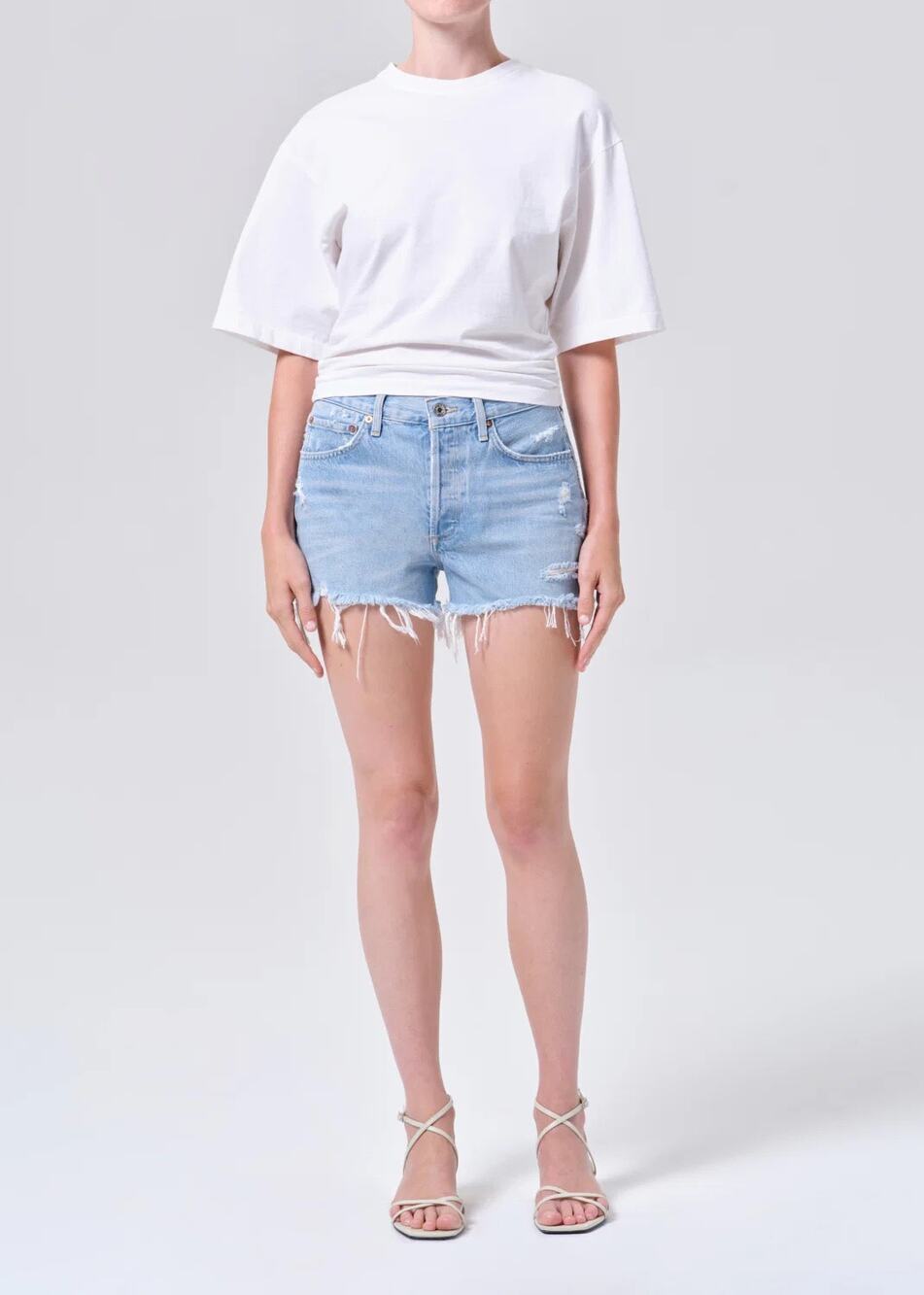 🌊 Agolde Parker Vintage Cut-Off Denim Shorts 24 🌊
